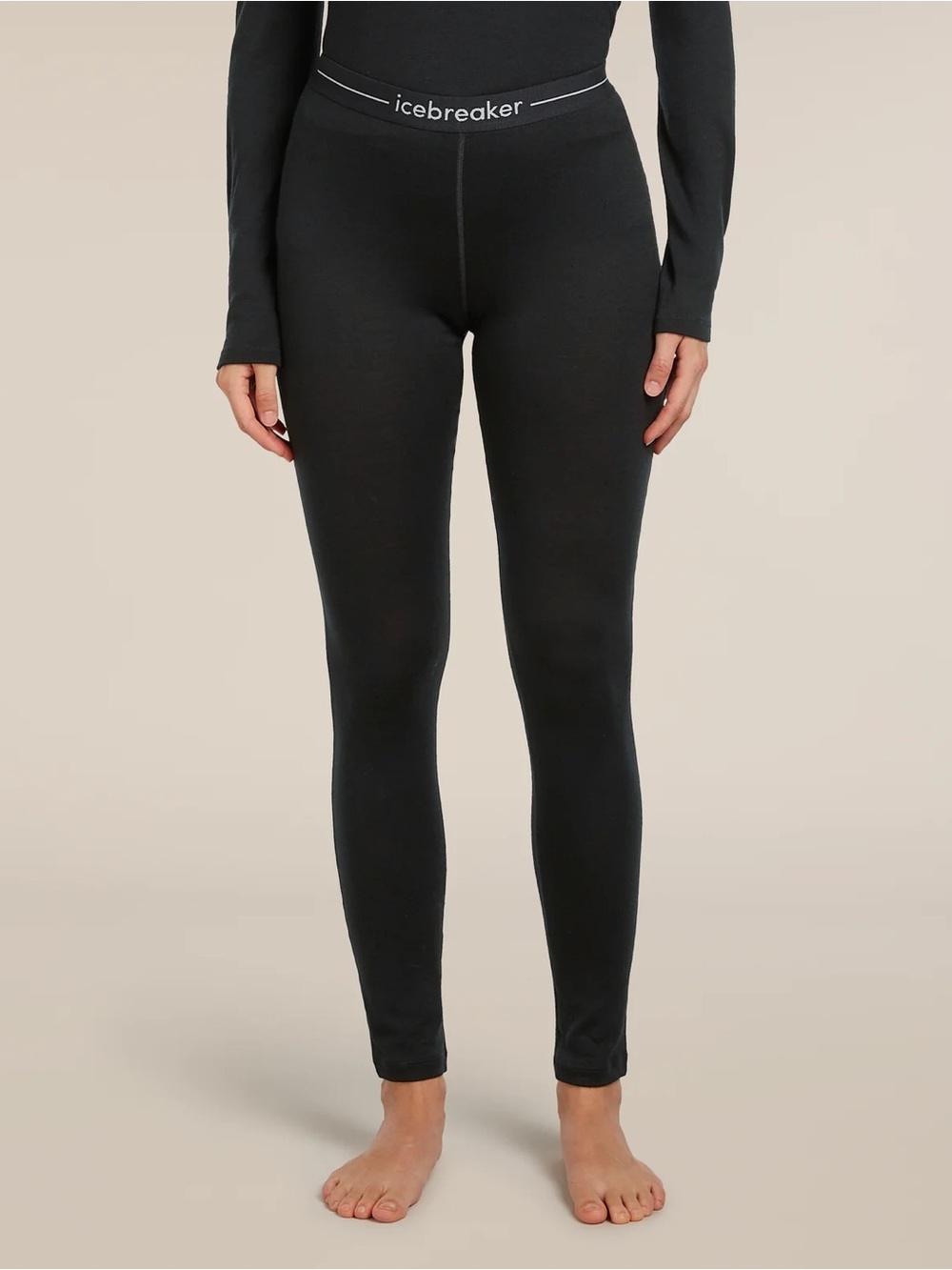 Icebreaker Black Merino-Blend High-Rise Leggings - Picture 2 of 8